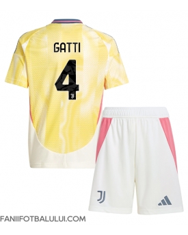 Juventus Federico Gatti #4 Echipament de Fotbal Replică 2024-25 Copii Deplasare (+ Șorturi)